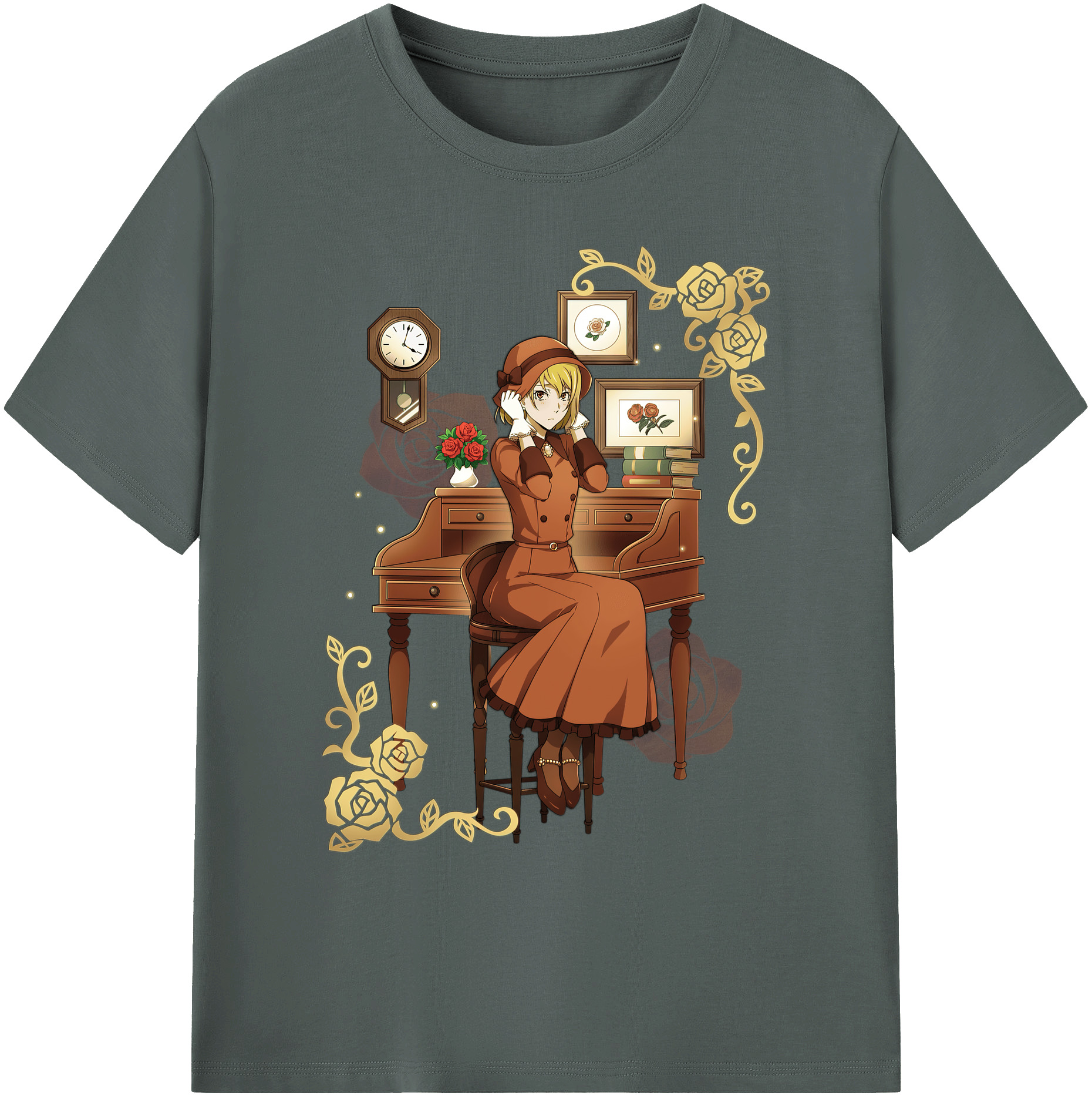 （画像用） 文豪ストレイドッグス Bungo Stray Dogs 綿100％ メンズ半袖Tシャツ｜肌触りやわらか＆通気性